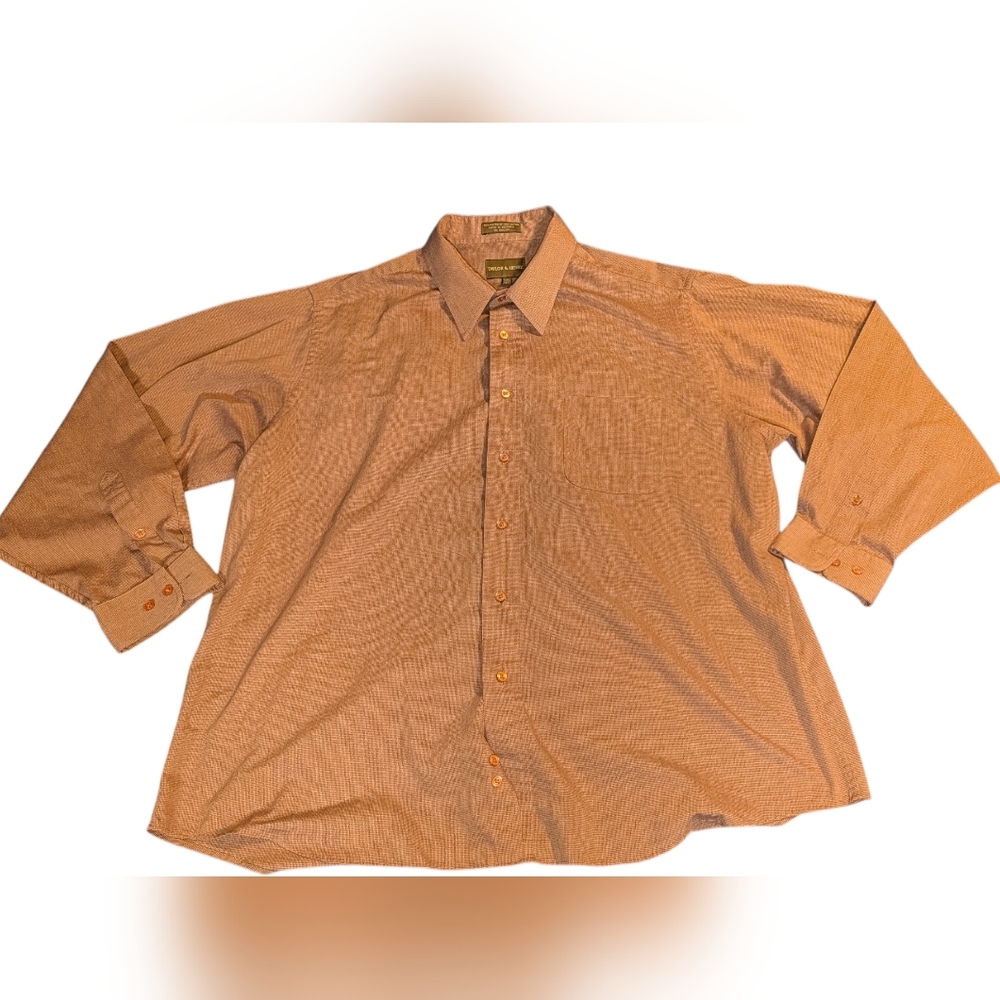 Casual Men's Button Down Shirt in Light Red